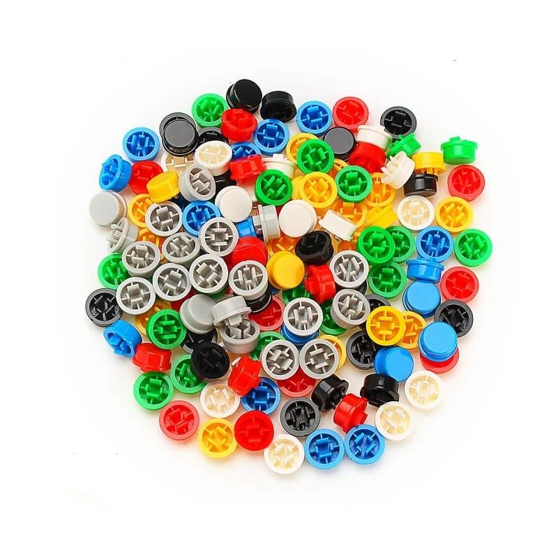 Push Button Cap for Square Top Switch, 5 Pcs