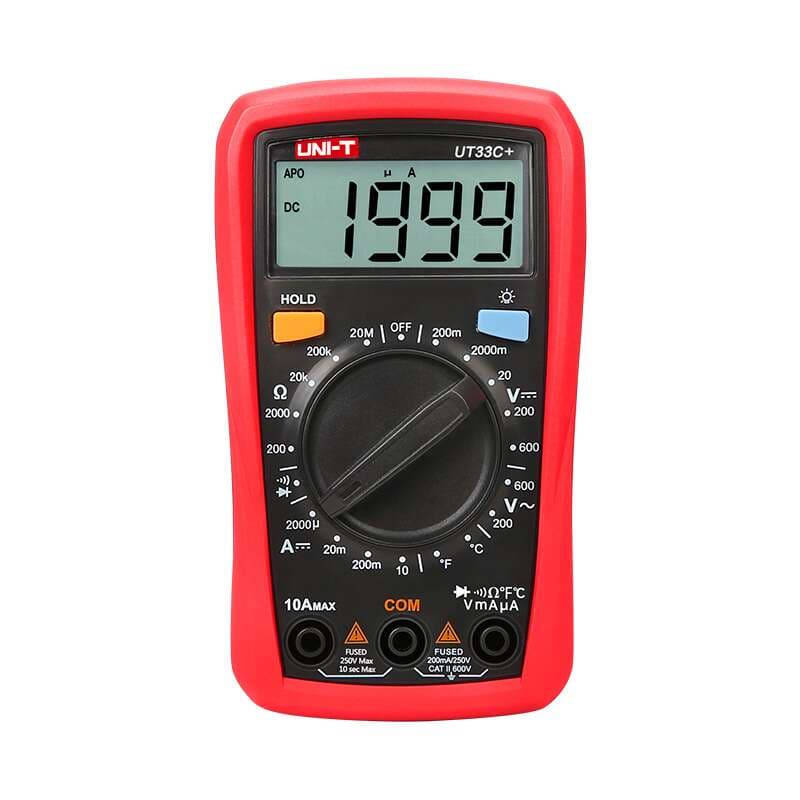 UNI-T UT33C+ Palm Size Digital Multimeter 1999 Counts