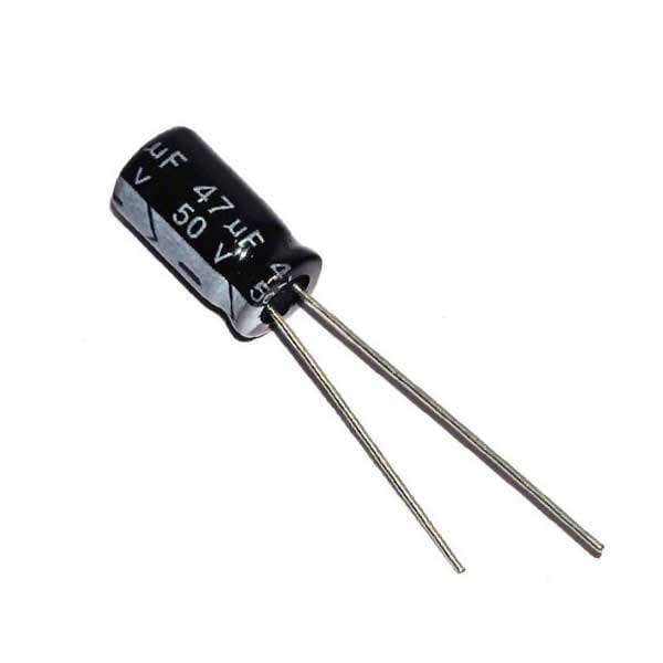 47µF 50V Radial Aluminium Electrolytic Capacitor
