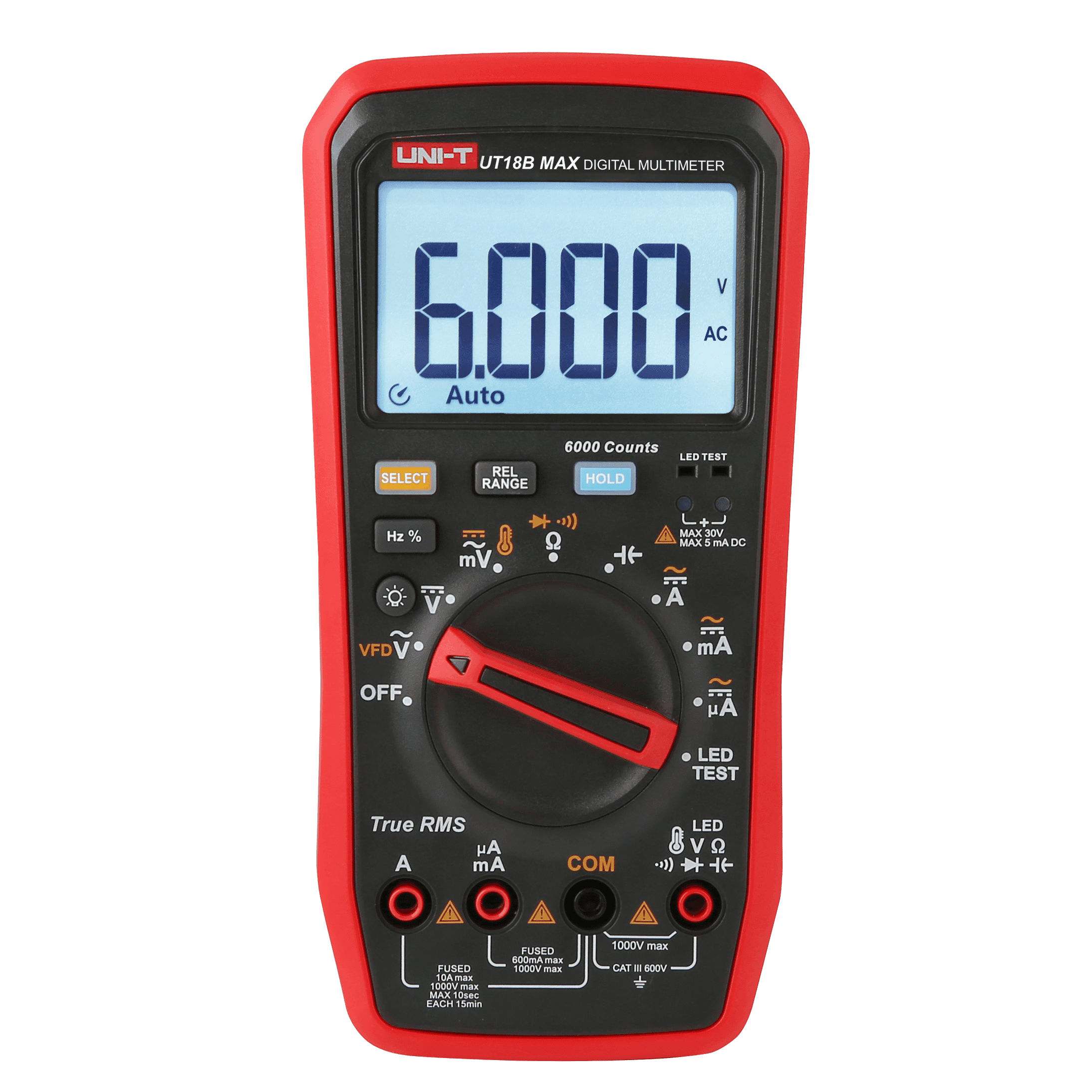UNI-T UT18B MAX True RMS Digital Multimeter
