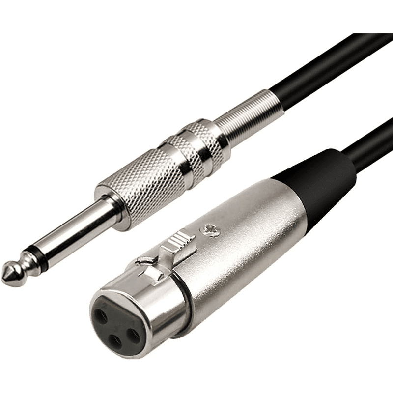 Microphone Wire Cable Audio Jack 6.35mm to XLR 3 Pin Connector