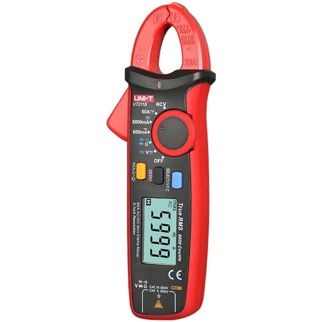 UNI-T UT211B 60A Digital Mini Clamp Meter, 6000 Counts
