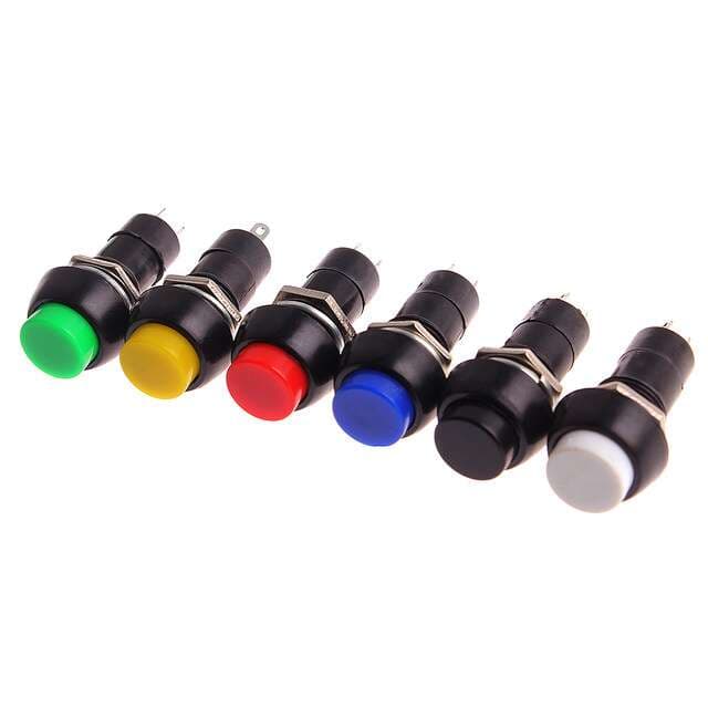 12mm 2-Pin Momentary Round Push Button Switch PBS-11B