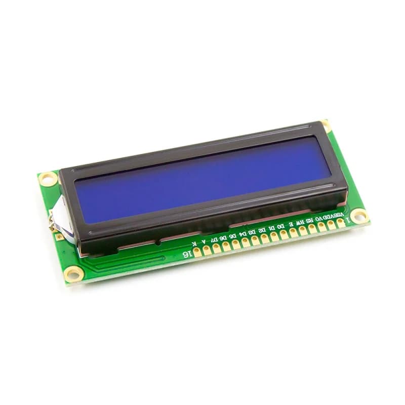 LCD1602 16x2 Parallel LCD Display Blue Backlight (1602A)