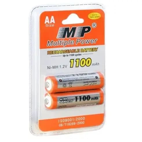MP AA Ni-MH Rechargeable Battery 1100mAh 1.2V (2 pcs)
