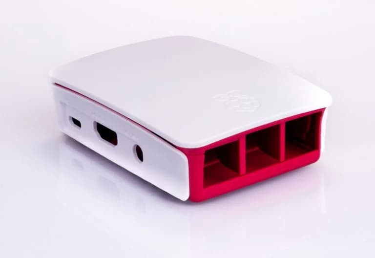 Raspberry Pi 3 Case Red and White for Model B and B+