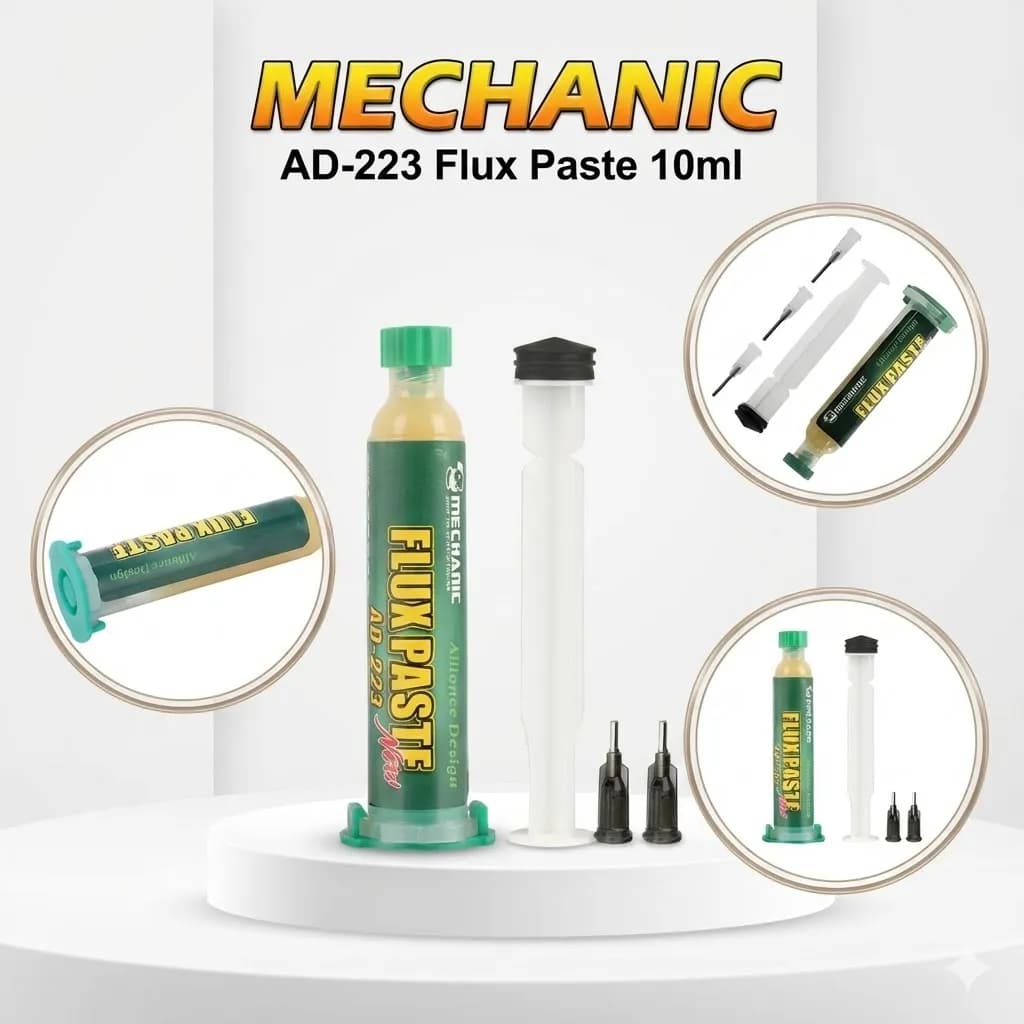 MECHANIC AD-223 Rosin Flux Paste 10ml Syringe with Tips