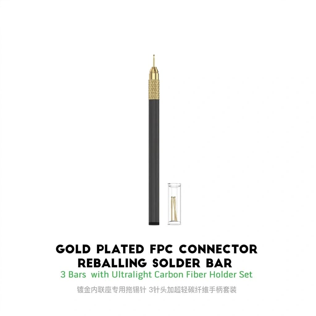 MECHANIC FPC Connector Reballing Dragging Needle Set, Gold Plated