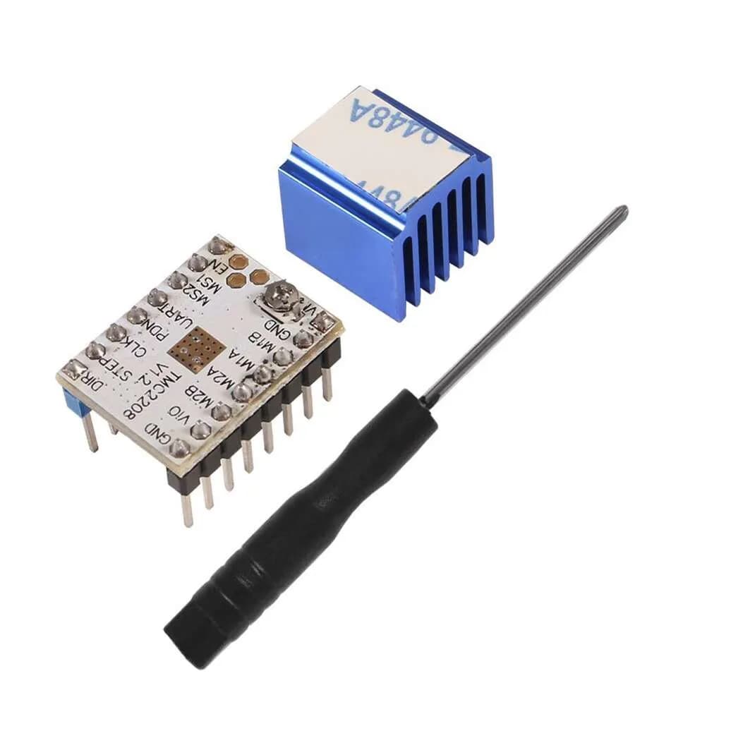 TMC2208 V1.2 Silent Stepper Motor Driver Module with Heat Sink