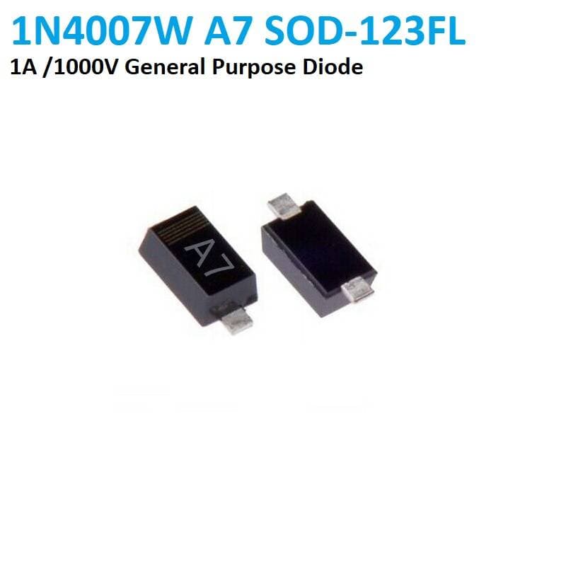 1N4007W SMD Rectifier Diode 1A 1000V SOD-123FL