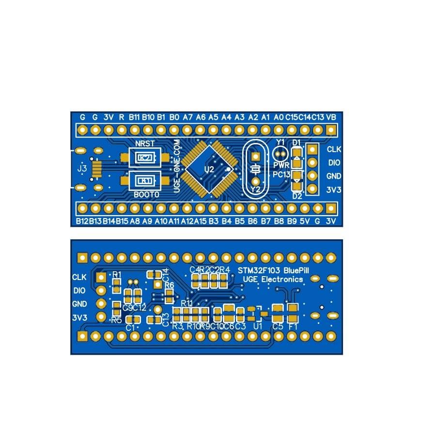 PCB for STM32F103C8T6 Blue Pill ARM Development Board