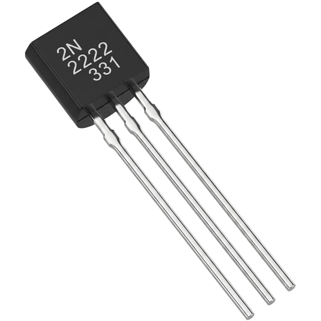 2N2222 NPN Bipolar Transistor (30V, 600mA, TO-92)