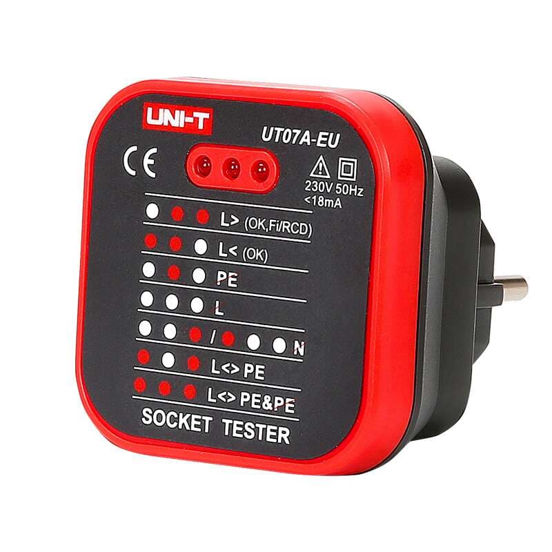 UNI-T UT07A-EU Socket Tester for Outlet Wiring Check