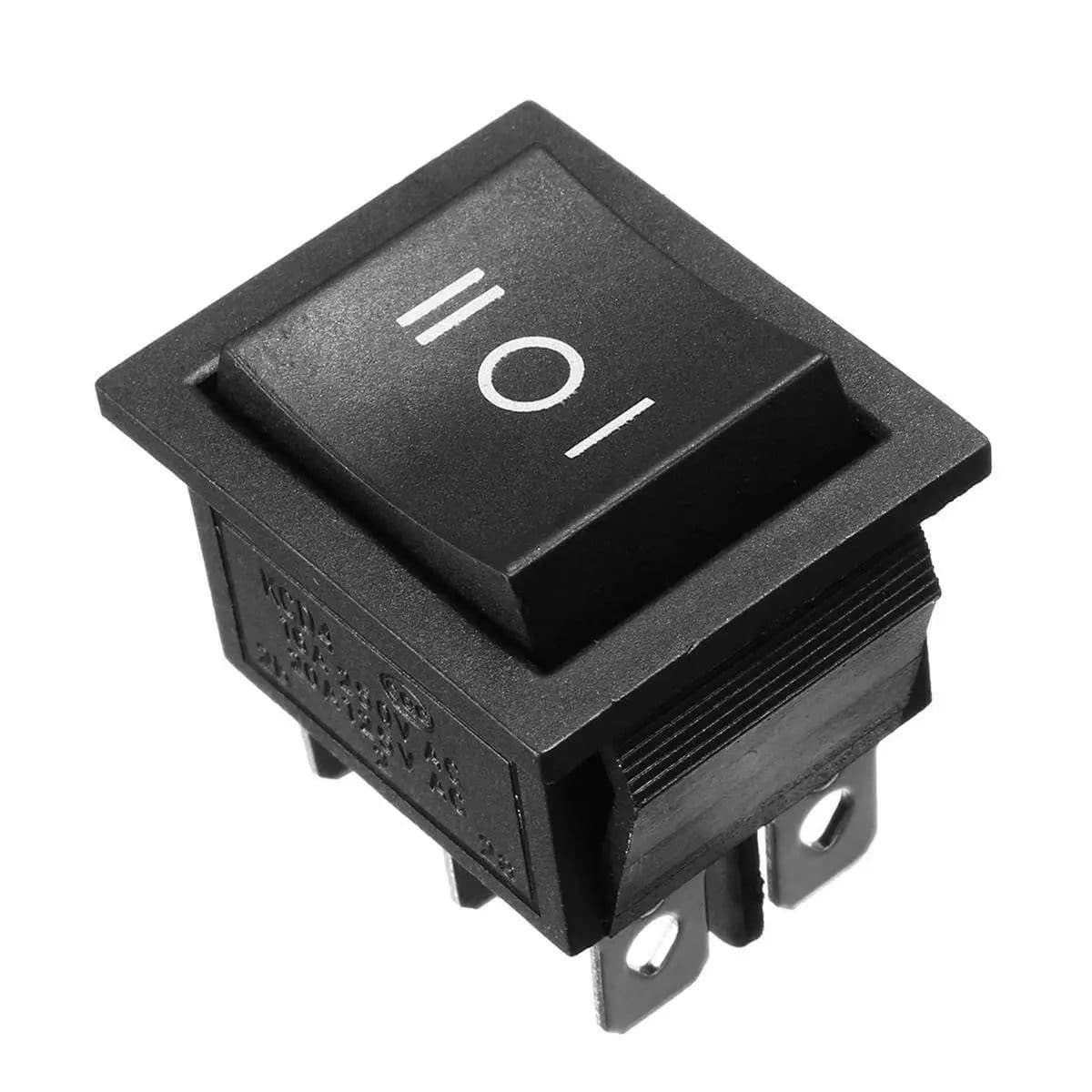 KCD4 Rocker Switch ON-OFF-ON 16A 250VAC 6 Pin