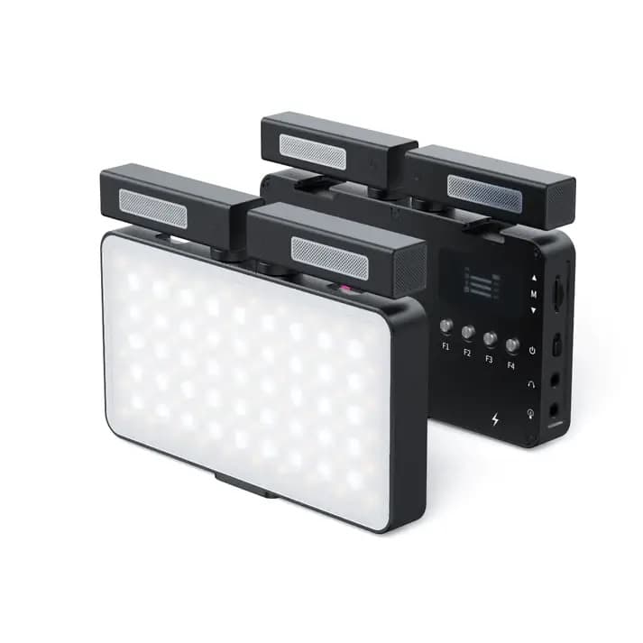 MAMEN SML-V02 2-in-1 Vlogging Light with Dual Microphones