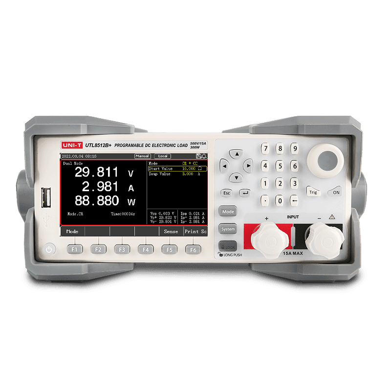 UNI-T UTL8512B+ Programmable DC Electronic Load 500V 15A 300W