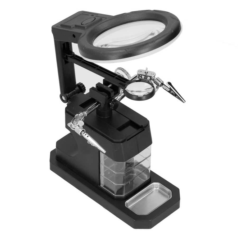 TE-803 USB Clip-On Magnifier with 16 LED Light for Soldering