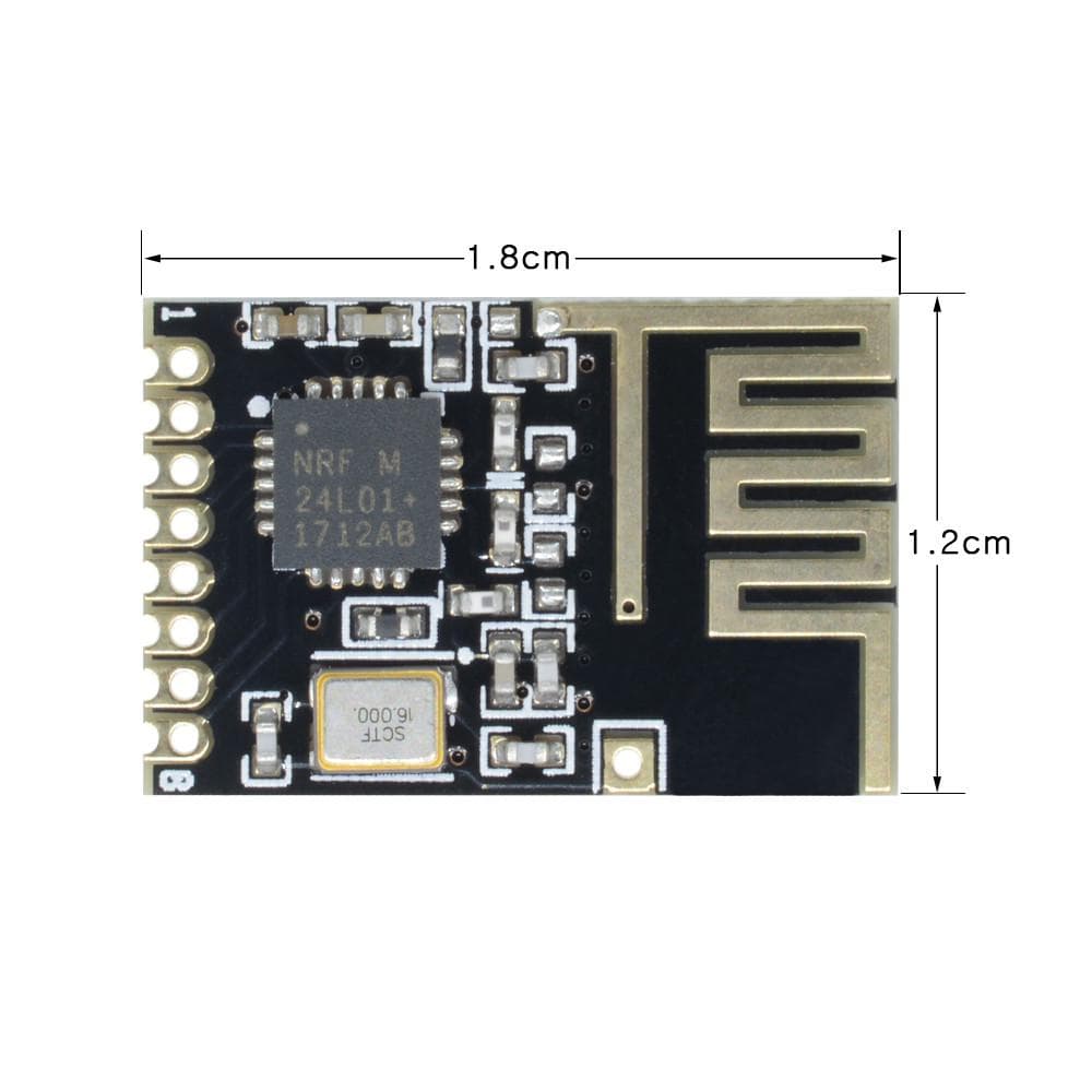 NRF24L01 SMD Wireless Transceiver SPI Module – 2.4GHz Mini Board