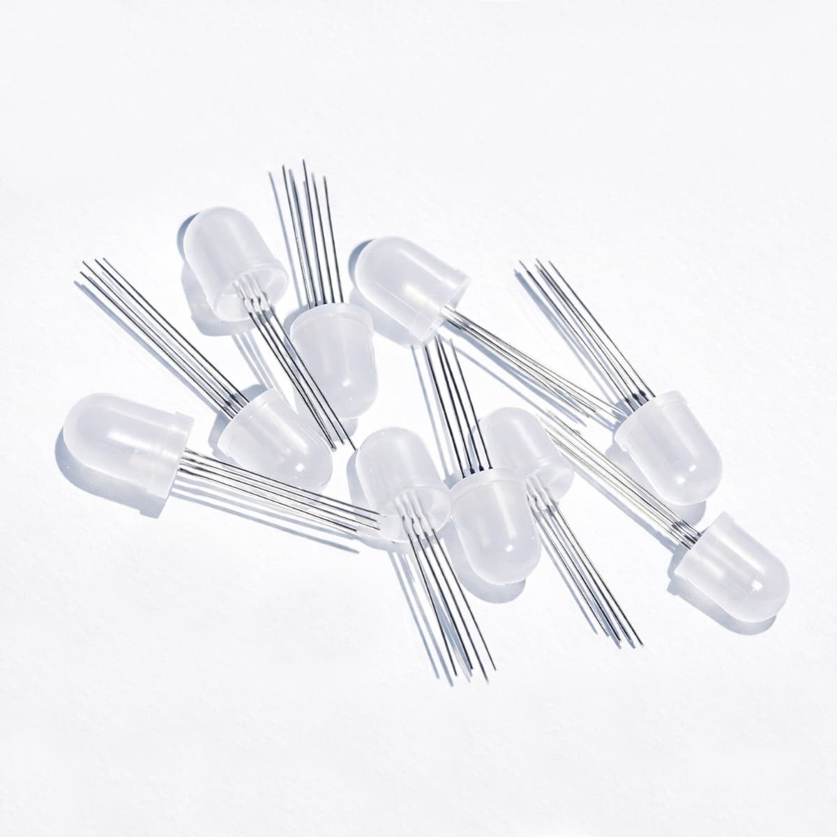 OSEPP LS-00043 RGB 10mm Tri-Color LED, Common Cathode (10 pcs)