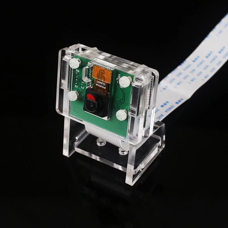 Clear Acrylic Protective Case for Raspberry Pi Camera Module