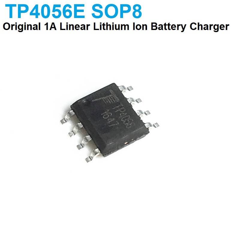 TP4056E 1A Li-ion Battery Linear Charger IC with CC/CV, SOP