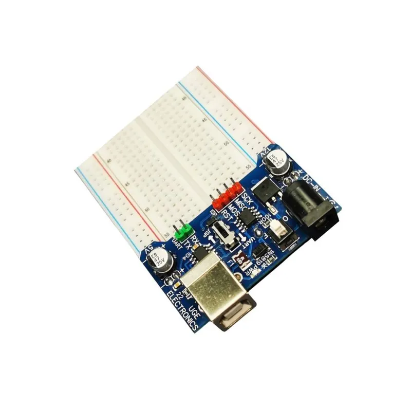 مبرمج AVR USB ISP للوحة التجارب مع CH340N ومصدر 5 فولت