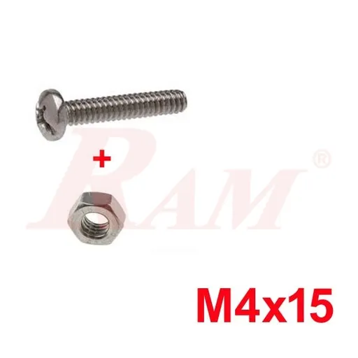 Bolt M4 x 15 mm with M4 Nut
