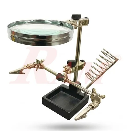 JM508 Helping Hand with Magnifier and Soldering Iron Stand