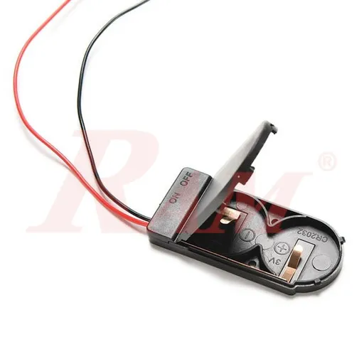 2x CR2032 Coin Cell Battery Holder with Cover and On/Off Switch