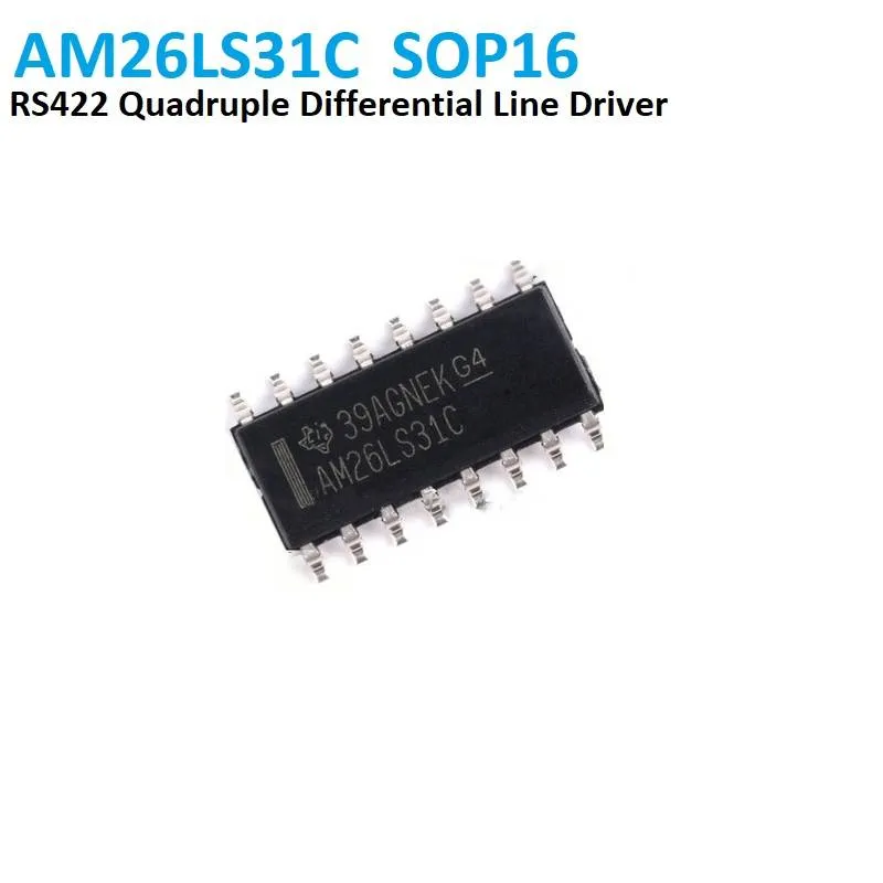 AM26LS31C مشغل خطوط تفاضلية رباعي بمعيار RS-422 بغلاف SOP-16