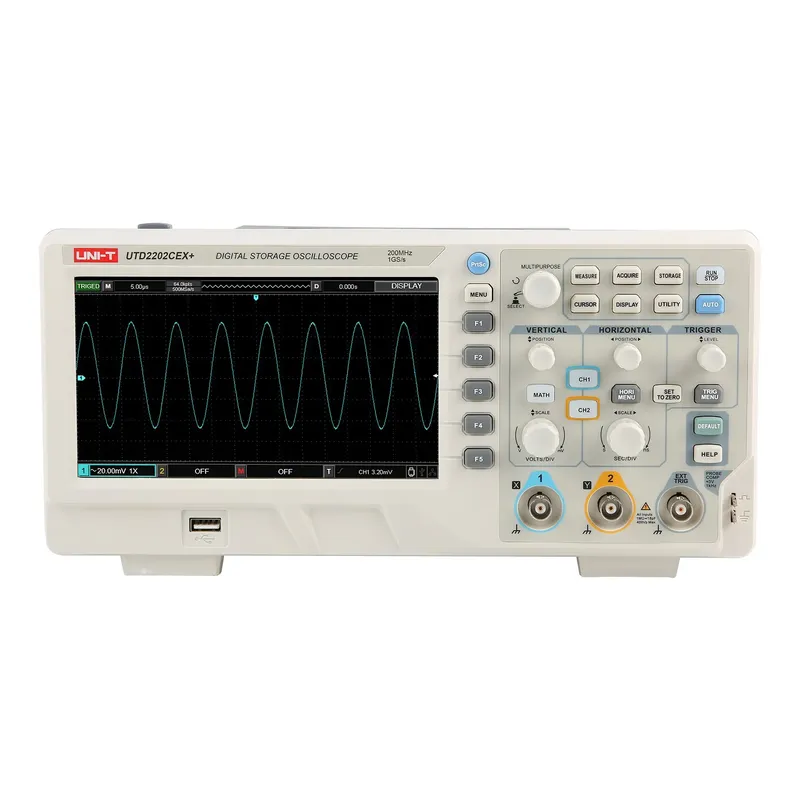 UNI-T UTD2202CEX+ Digital Storage Oscilloscope 200MHz 2CH