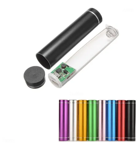 Multicolor Metal Power Bank Case for 18650 (No Battery)
