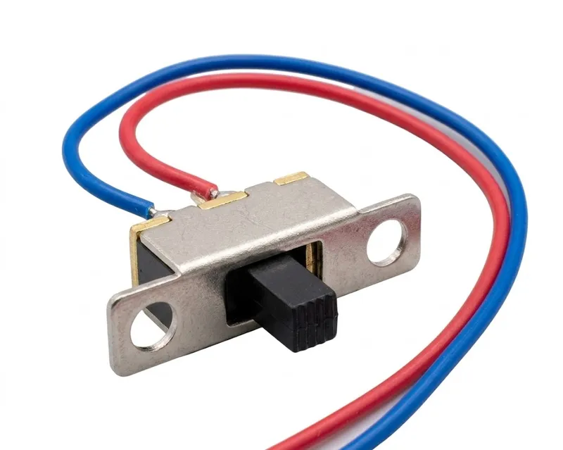 Mini Slide Switch ON-OFF 2-Position Panel Mount with Wires