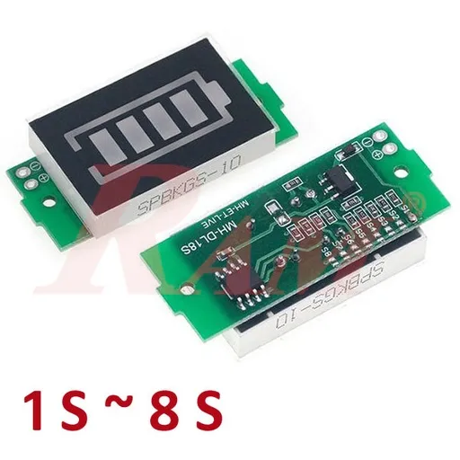 MH-DL18S 1S-8S Li-Ion Battery Capacity Indicator Module (Green)