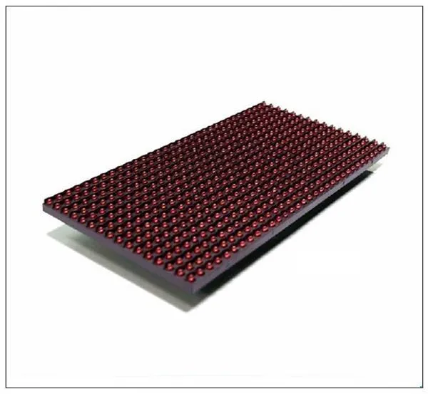 شاشة مصفوفة نقطية LED حمراء P10 شبه خارجية 32x16 بحجم 10 مم