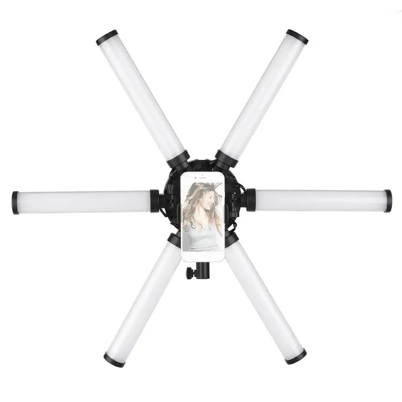 HD-60X Professional LED Star Light 6-Arm 60W for Photo & Video