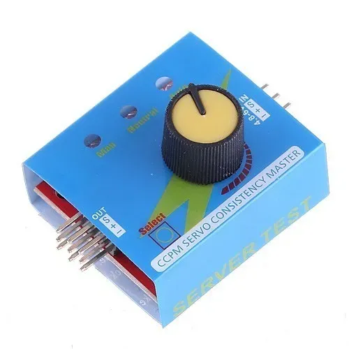 3-Channel Servo Tester and Controller with Knob (About 120° Range)