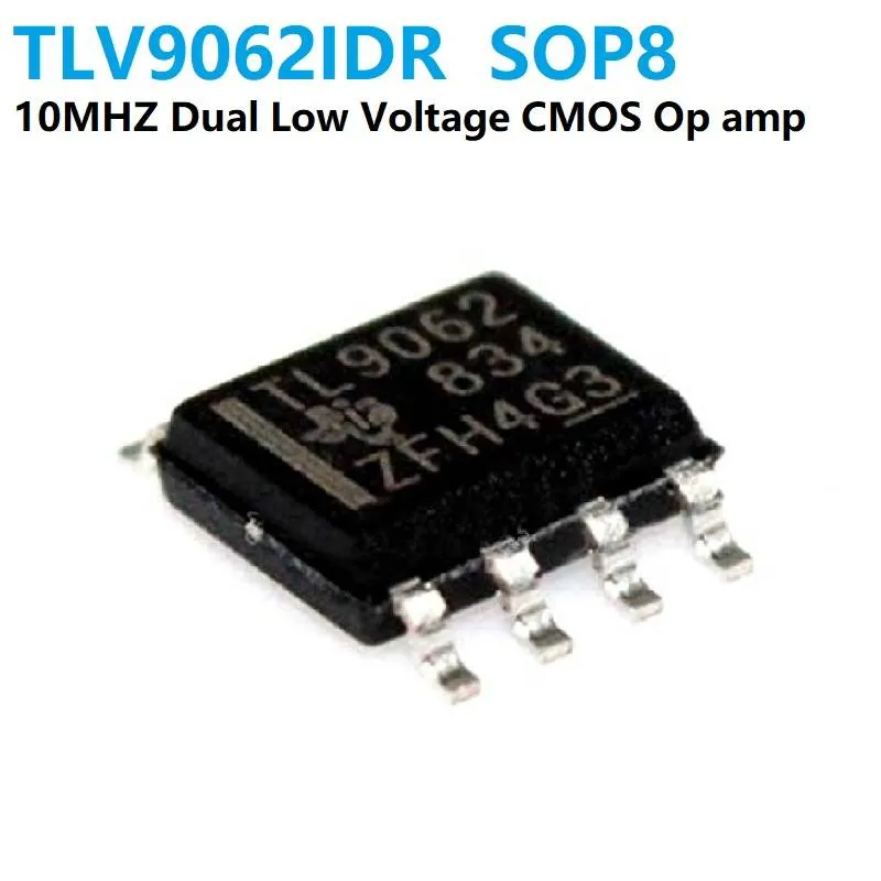 TLV9062IDR Dual Low-Voltage CMOS Op Amp, SOIC-8
