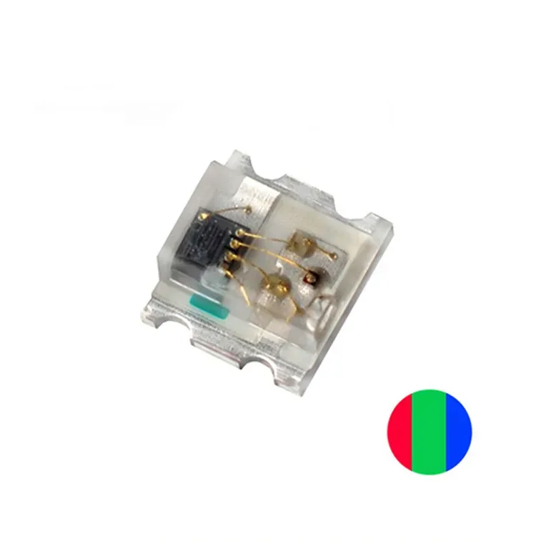 LED RGB قابل للعنونة من نوع WS2812 بغلاف SMD مقاس 0807