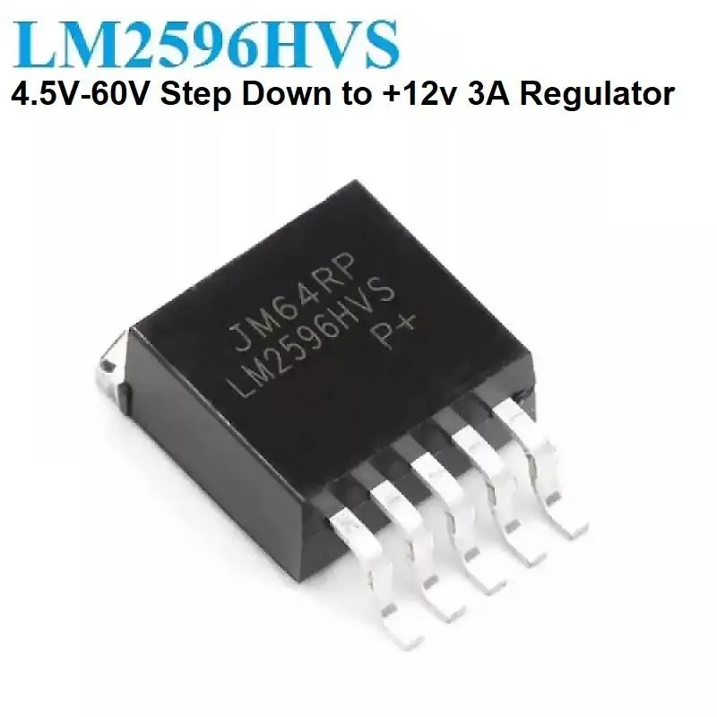 LM2596HVS-12 12V 3A Step-Down DC-DC Regulator, TO-263-5 SMD