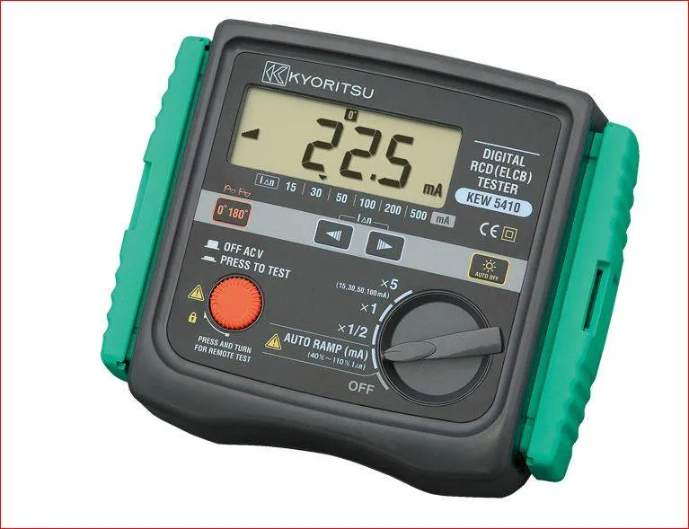 Kyoritsu 5410 RCD Tester for Residual Current Devices