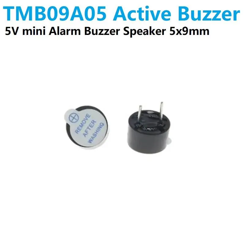 جرس تنبيه TMB09A05 بجهد 5 فولت للوحات PCB مقاس 9×5.5 مم