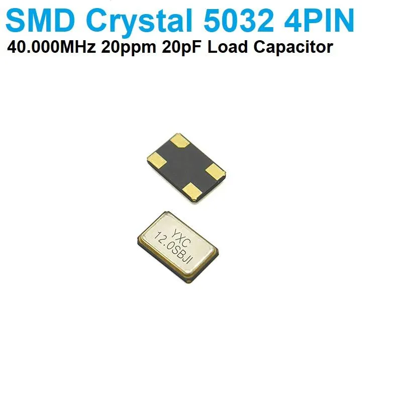 40MHz 5032 SMD Quartz Crystal 4-Pin 20pF
