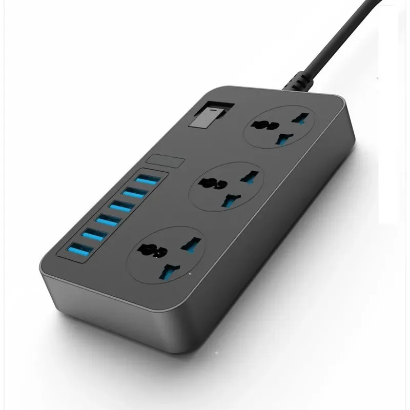 X-SCOOT XS-504 Power Strip with 3 AC Sockets and 6 USB Ports 2m