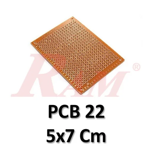 Dot Prototype PCB 5 x 7 cm, Single-Side Copper (PCB22)