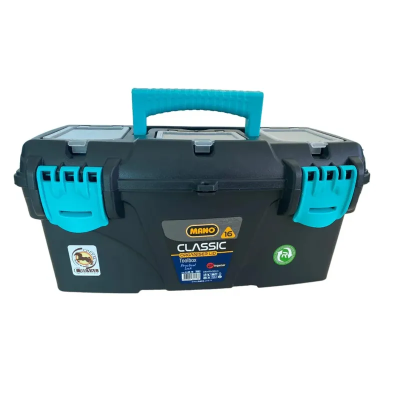 MANO C.OR-13 Classic Tool Box 16 Inch (Light Blue)