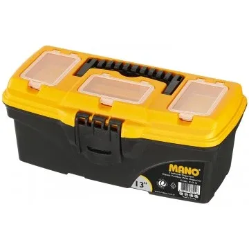 Mano 13-Inch Plastic Tool Box with 3 Mini Boxes