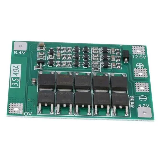 لوحة حماية BMS ‏3S ‏40A لبطاريات الليثيوم ‏12.6V