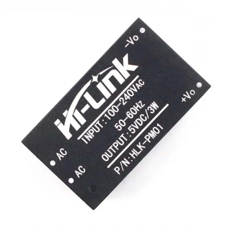 وحدة مصدر طاقة تبديل Hi-Link HLK-PM01 بخرج 5 فولت و3 واط من AC إلى DC