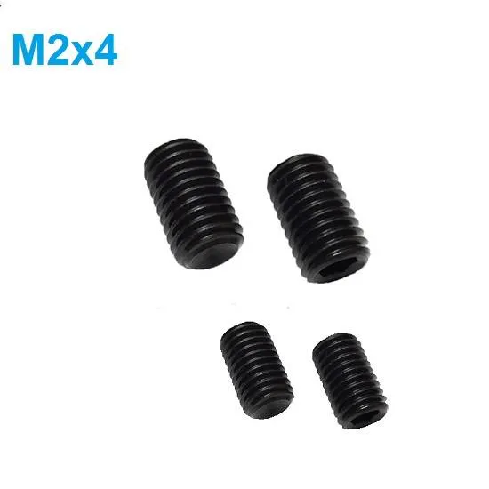 برغي تثبيت M2 × 4 مم بنهاية مقعرة أسود درجة 12.9